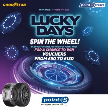 Lucky Days Point S Goodyear spin the wheel
