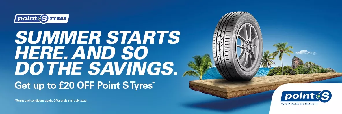 Get up to £20 off Point S Tyres